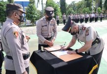 Kasat Intel Polres Landak dan Dua Kapolsek Berganti
