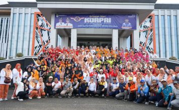Sekda Apresiasi Kegiatan Senam Massal dan Cek Kesehatan Yang Diadakan DWP Ketapang