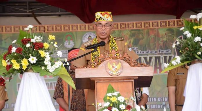 Bupati Ketapang Buka Pentas Seni Budaya Dayak ke VIII Tahun 2022