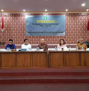 Pj Bupati Landak Buka Sosialisasi Perda Nomor 1 Tahun 2022 Terkait Pembukaan Lahan Berbasis Kearifan Lokal