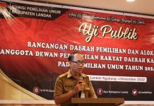 Uji Publik Rancangan Dapil dan Alokasi Kursi Anggota DPRD Landak Pemilu 2024