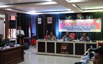 Polres Landak dan Frokopimda Gelar Rakor Lintas Sektoral Pengamanan Nataru