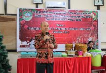 Hadiri Perayaan Natal Bersama Forkompincam Kuala Behe, Pj Bupati Landak Samuel Ajak Sinergisitas Bangun Daerah