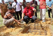 Pembangunan Gereja Katolik Santo Timotius Stasi Seledok Dimulai, Heri Saman Harapkan Dapat Bangun Iman Umat