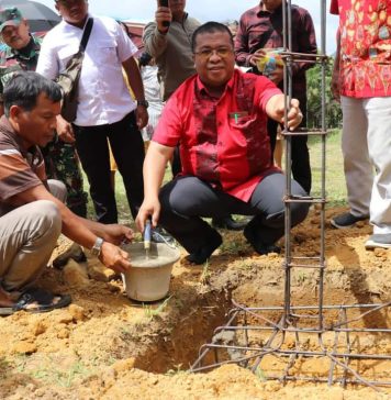 Pembangunan Gereja Katolik Santo Timotius Stasi Seledok Dimulai, Heri Saman Harapkan Dapat Bangun Iman Umat