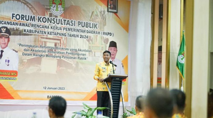 Buka Konsultasi Publik RKPD 2024, Wabup Ketapang Harapkan OPD Bekerja Dalam Lingkup Indikator Kinerja Utama