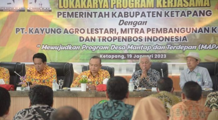 Sekda Ketapang Nilai Keberadaan Perusahaan Bantu Percepatan Pemenuhan Indeks Desa Membangun