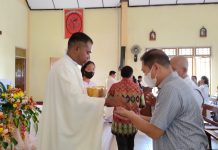 Sekda Landak Hadiri Natal Bersama Paroki Mater Dolorosa Jelimpo