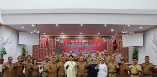 Natal Oikumene Pemkab Landak, Pj Bupati Samuel Ajak ASN Lebih Berinovasi di Tahun 2023