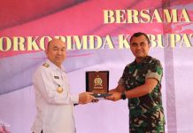 Pj Bupati Samuel Sambut Kunker Danrem 121/Abw Tinjau Kesiapan Kodim Landak