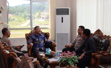 Jalin Sinergitas Bersama Pemkab, Kapolres Kunjungi Bupati Melawi