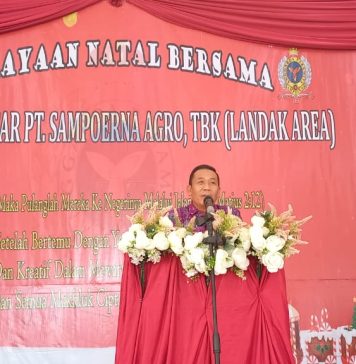 Hadiri Perayaan Natal PT. Sampoerna Agro, Sekda Landak Ajak Karyawan Lebih Berkreasi dan Berinovasi