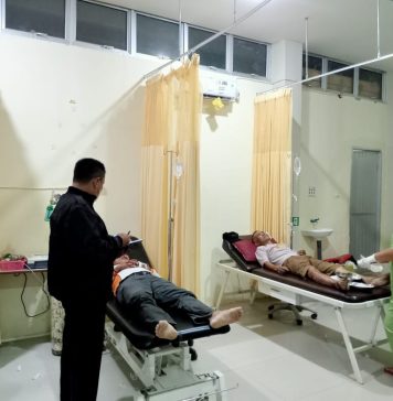 Dua Sepeda Motor Terlibat Kecelakaan Diperempatan Pasar Darit