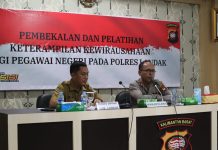 Polres Landak Gelar Pelatihan Kewirausahaan Bagi Personel Yang Masuki Masa Purna Tugas