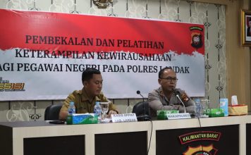 Polres Landak Gelar Pelatihan Kewirausahaan Bagi Personel Yang Masuki Masa Purna Tugas