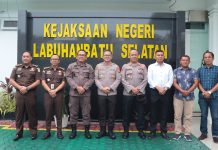 Jalin Silaturahmi, Kapolres Kunjungi Kejaksaan Negeri Labusel