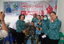 HUT Pemprov Kalbar ke-66, TP PKK Melawi Gelar Aksi Donor Darah