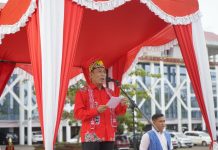 Sekda Landak Pimpin Upacara HUT ke-66 Pemprov Kalbar