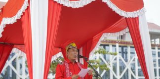 Sekda Landak Pimpin Upacara HUT ke-66 Pemprov Kalbar