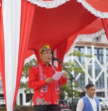 Sekda Landak Pimpin Upacara HUT ke-66 Pemprov Kalbar