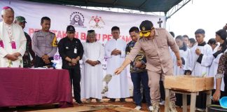 Pembangunan Gereja Santa Maria Assumpta Tanjung Dimulai