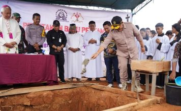 Pembangunan Gereja Santa Maria Assumpta Tanjung Dimulai