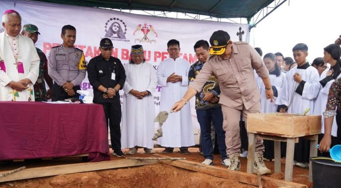 Pembangunan Gereja Santa Maria Assumpta Tanjung Dimulai