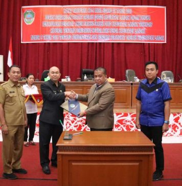 Raperda Susunan Perangkat Daerah Kabupaten Landak Resmi Disahkan Menjadi Perda