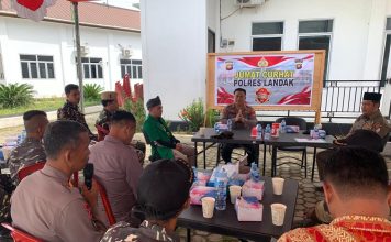 Banser Ansor Apresiasi Kinerja Polres Landak Selalu Hadir Ditengah-Tengah Masyarakat