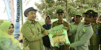Hadiri Panen Raya, Sekda Ketapang Serahkan Bantuan Alat Pertanian di Desa Tanjung Baik Budi