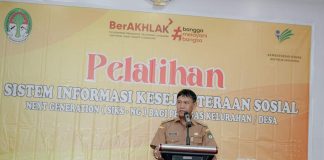 Buka Pelatihan SIKS-NG, Wabup Farhan Harapkan Desa Berikan Data Faktual Dengan Kondisi Dilapangan