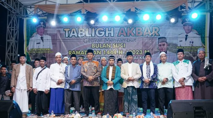 Wabup Ketapang Hadiri Tabligh Akbar Sambut Bulan Suci Ramadhan di Masjid Al-Hidayah Sungai Kelik