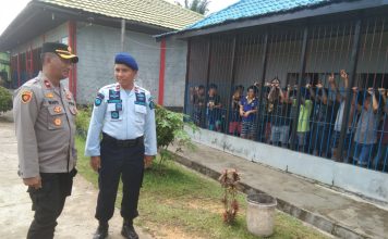 Tim Gabungan Gelar Razia di Rutan Kelas IIB Landak