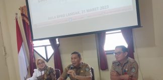 Sekda Landak Buka Rapat Evaluasi Kinerja Tim TP2DD Tahun 2022 dan Progres TW 1 Tahun 2023