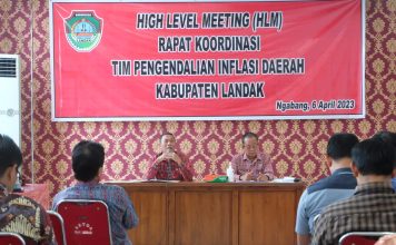 Kendalikan Inflasi Daerah Jelang Hari Raya, Pemkab Landak Gelar Rakor