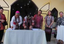 Resmikan Gereja Katolik ST. Agustinus Sebadu , Ini Pesan Pj. Bupati Landak Samuel