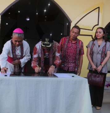 Resmikan Gereja Katolik ST. Agustinus Sebadu , Ini Pesan Pj. Bupati Landak Samuel