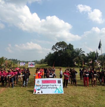 Turnamen Sepak Bola Naik Dango Cup ke-4 Dusun Anyang Resmi Bergulir