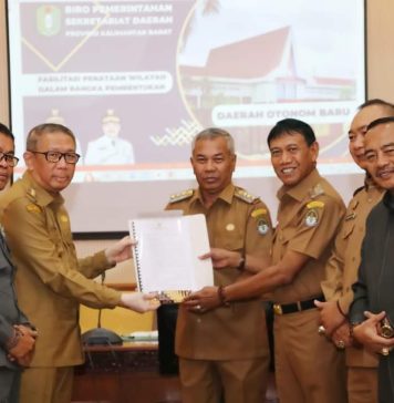 Pemkab Ketapang Sampaikan Usulan DOB Kepada Gubernur Kalbar