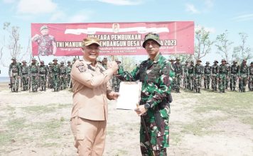 TMMD Ke-116 di Desa Harapan Baru Ketapang Digelar, Sekda : TMMD Beri Dampak Positif