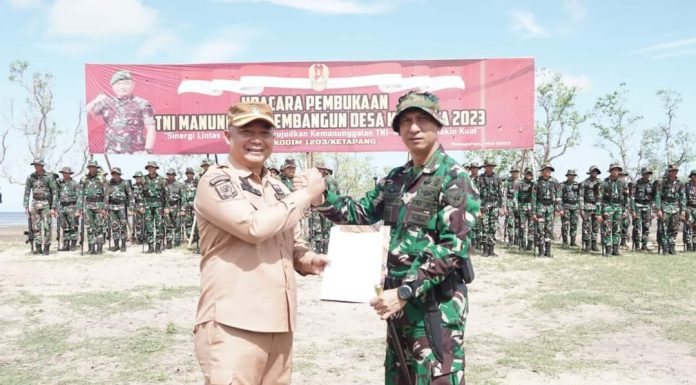 TMMD Ke-116 di Desa Harapan Baru Ketapang Digelar, Sekda : TMMD Beri Dampak Positif