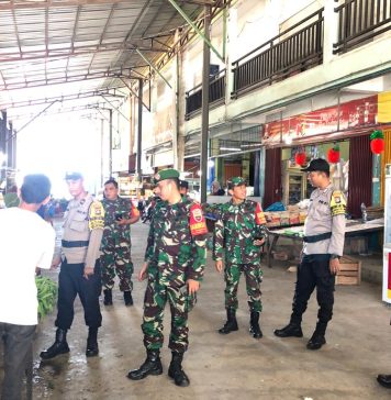 Tingkatkan Sinergisitas, Anggota Polsek Bengkong Bersama Anggota Koramil 01/Batam Timur Gelar Patroli Bersama
