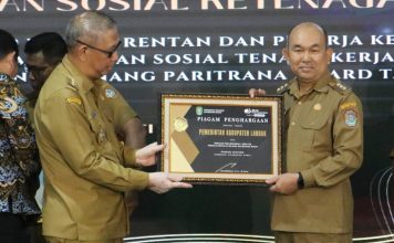 Pemkab Landak Raih Penghargaan Gerakan Perlindungan 1 Desa 100 Pekerja Rentan