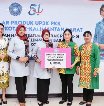 PKK Ketapang Raih Juara III dan Harapan I Peringatan Hari Kesatuan Gerak PKK ke -51 Tingkat Provinsi Kalbar