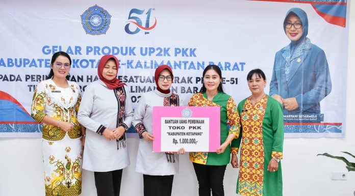 PKK Ketapang Raih Juara III dan Harapan I Peringatan Hari Kesatuan Gerak PKK ke -51 Tingkat Provinsi Kalbar