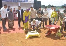 Wabup Farhan Letakan Batu Pertama Pembangunan SMA Negeri 2 Sandai