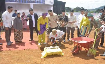 Wabup Farhan Letakan Batu Pertama Pembangunan SMA Negeri 2 Sandai