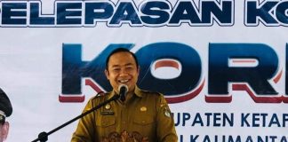 Sekda Ketapang Lepas Kerangkatan Kontingen Kormi Untuk Ikuti Fornas ke -VII di Jawa Barat