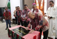 Samuel Hadiri Peresmian dan Pemberkatan Gereja Santo Petrus dan Paulus Sungai Laki