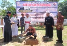 Pembangunan Gereja Santa Katarina Paroki Santo Paulus Dimulai, Vinsensius Harapkan Partisipasi Masyarakat